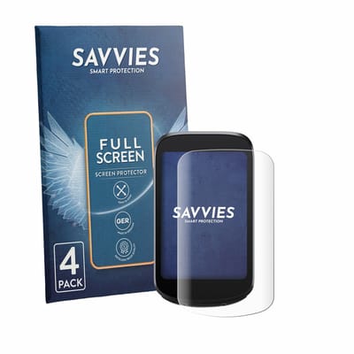 Savvies - Screenprotector voor iGPSPORT BSC500 - Folie Beschermfolie transparant volledig dekking 4 Stuks