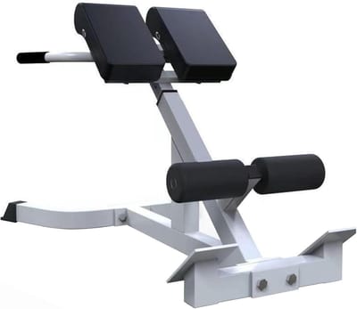 Trainingsbank - Hyperextensie bank - Lichaamstraining - In hoogte verstelbaar - Max 150 kg - Wit