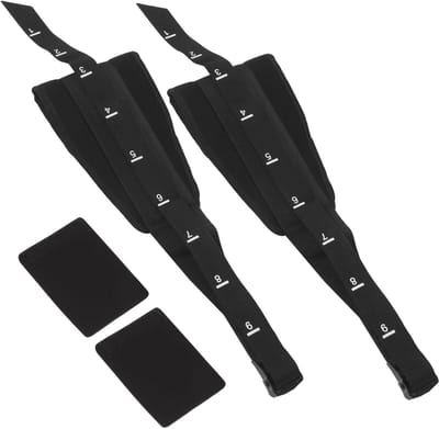 Buikspier Banden - Fitness Hangen - Kracht Oefeningen - Duurzaam Oxford Doek - 180x15CM - Zwart
