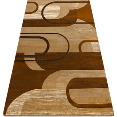 Kleden Rugsx Tapijt ROYAL HE405 Geometrisch - bruin / 100x200 cm