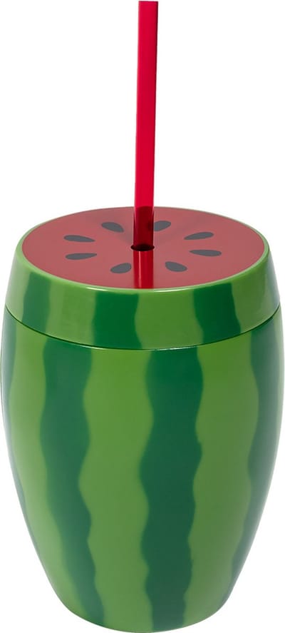 Boland - Beker Watermeloen met rietje - Tropisch - Hawaii - Fruit - Tuinfeest - Cocktails