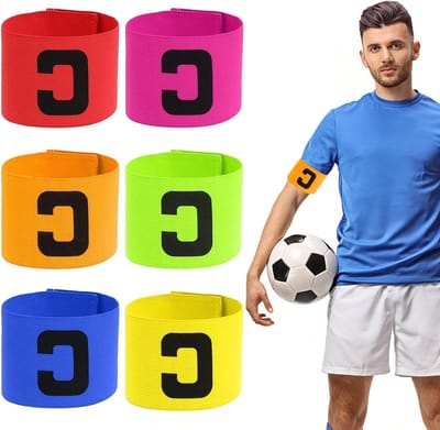 Kapiteinsband verstelbaar - meerkleurig elastisch - voor kinderen en volwassenen - versterkt teamidentiteit - ShopVlot