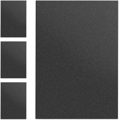 Set van 4 ABS kunststof platen 30 x 20 x 0,3 cm, mat oppervlak, snijbare plastic platen voor knutselen, fenders en interieurdecoratie