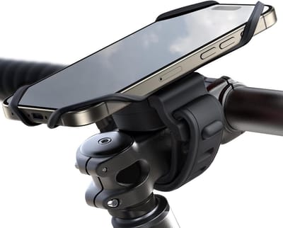 Telefoonhouder voor Fiets - Telefoonhouder Siliconen Schokabsorptie - Mobiele Telefoonhouder voor Motorfiets - 360° Draaibare Stuurhouder voor Racefiets - E-scooter - Kinderwagen - iPhone Smartphone - 40-72 inch