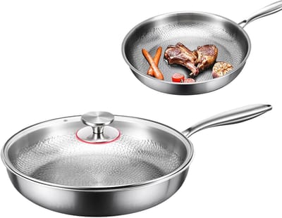 Gehamerde Koekenpan - Titanium Pan - Veelzijdig Koken - Antiaanbaklaag - 28 cm