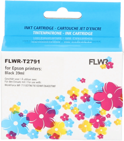 FLWR - Cartridges / Epson 27XXL T2791 / zwart / Geschikt voor Epson