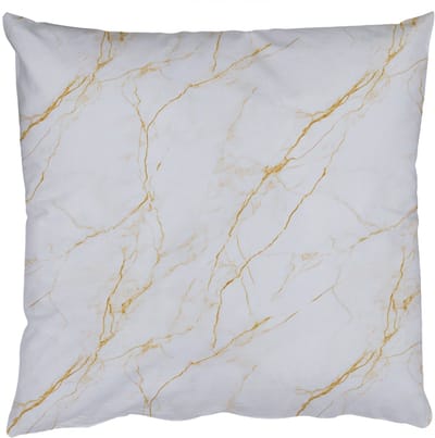 Sierkussens - Kussentjes Woonkamer - 50x50 cm - Wit - Marmer - Goud - Luxueus