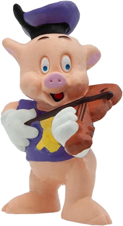 Bullyland 12491 – Speelfiguur Disney De Drie Biggetjes met Viooltje – levensecht en detailrijk vormgegeven – ideaal als taartfiguur, verzamelobject of vrolijk cadeau voor kinderen vanaf 3 jaar