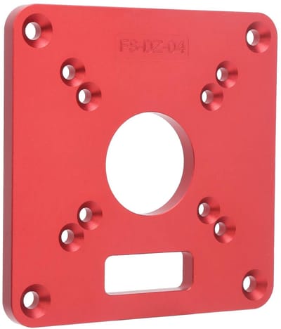 Houtbewerkingsgereedschap Plaat - Router Tafel Inzet - Precisie Frezen - Universele Compatibiliteit - 120x120x8mm - Aluminium