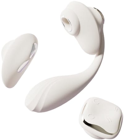 ZALO - Deya - Hands-free Vibrator - Modulair Kliksysteem - Ivoorwit