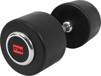 Gorilla Sports Dumbell - Vaste Halter - Gietijzer met Rubber coating - 27,5 kg