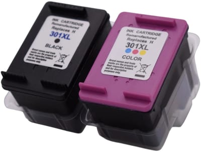 KATRIZ® Inkt HP 301XL Zwart & Kleur – Remanufactured Huismerk | Geschikt voor HP Deskjet 1000 series, 2000 series, 2510 series, 3000 series, hP Envy 4500, 4502, 4503