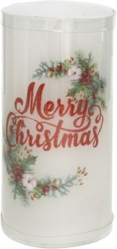 Gerimport - LED kaars/stompkaars - Merry Christmas - H15 cm