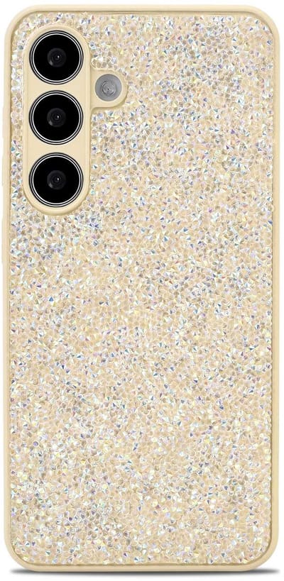 Casemania Hoesje Geschikt voor Samsung Galaxy A26 - Goud - Diamant Glitter Back Cover