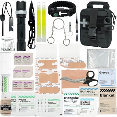White-Label® Noodpakket Rampenrugzak - Oorlog - Denk Vooruit - Hechtset - Survival Kit Outdoor