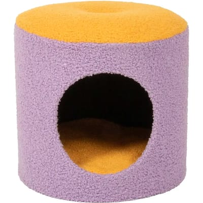 Coockoo Kattenhuisje Happy House Geel/Paars