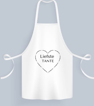 Akyol - liefste tante Keukenschort - Tante - de liefste tante - verjaardag - cadeautje voor tante - tante artikelen - kado - geschenk - 82 bij 71 cm