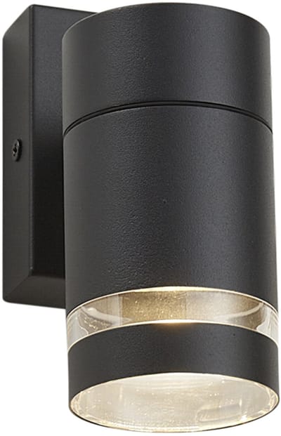 QAZQA ensam - Moderne Wandlamp voor buiten - 1 lichts - L 13.8 cm - Zwart - Buitenverlichting