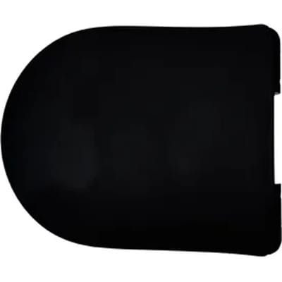 Aquazuro Wc-bril - Duroplast - D-vorm - Softclose - Verstelbaar - Quick Release - Zwart