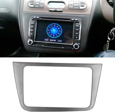 Dashboard Radioframe voor Seat Altea 2004-2015 Grijs 2 Din Fascia met DVD-paneel - LHD - Eenvoudige Installatie