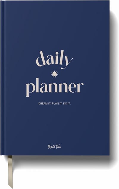 Ongedateerde Dagelijkse Planner voor Productiviteit met Tijdsleuven
