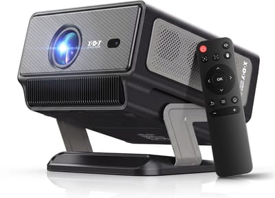 XGODY Gimbal A8 Smart Beamer Editie 2026 - 1200 ANSI – Full HD 1080p (4K ondersteund) - Draagbare Beamer met Wifi 6 & Bluetooth 5.4 - Android 14 & IOS - YouTube, Netflix & Disney - Ingebouwde Speakers & Home Cinema Projector
