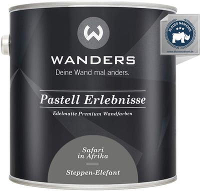 Wanders Muurverf - Edelmatte Krijtverf voor Hout en Meubels - Donkergrijs Steppe - 2,5L