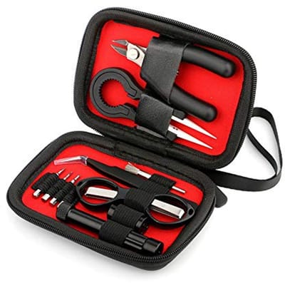 DIY Coil Building Tool Set 10 in 1 - Keramische Pincet, RVS Pincet, Schaar en Meer