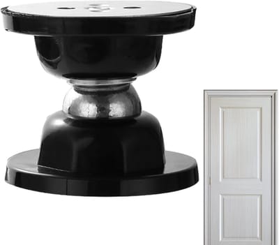 Magneet Deurstopper - Deurhouder Wand - Deur Open Houden - Sterke Zuigkracht - 5.2 cm Hoogte - Zwart