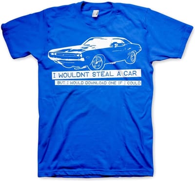 Hybris I Wouldn't Steal A Car T-shirt Blauw