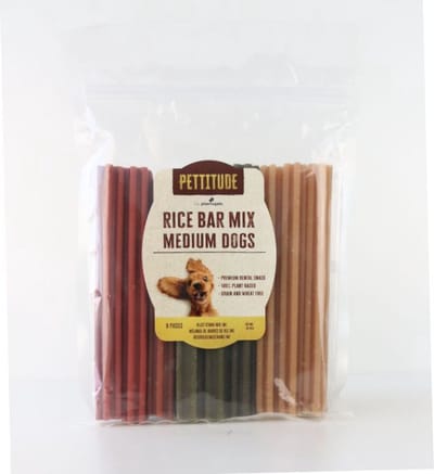Pettitude Rijst Stang Medium hond mix 9 stuks