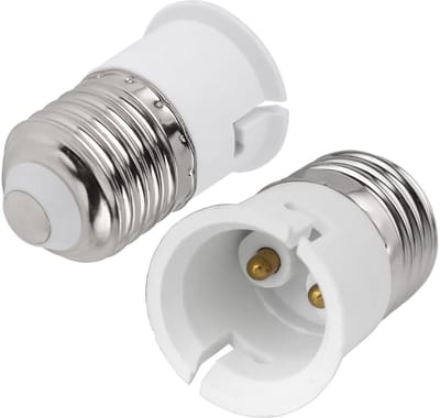 E27 naar B22.2P Adapter voor Lampen - Verlichting Converter voor E27 en B22 Fittingen
