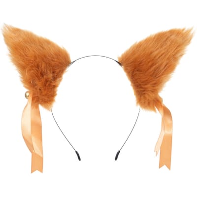 Pluche Vos Oor Haar Clip Hoofdband Haaraccessoire Schattige harige Vos Oor Haarspeld Zachte Vos Oor Haarband orange