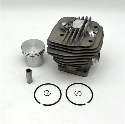 Cilinder Zuiger Assy - Motor Onderdelen - Kettingzaag Reparatie - 52mm Boring - 1.00 Stuk - Zilverkleurig