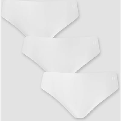 MP naadloos middelhoog bikinibroekje voor dames (verpakking met 3 stuks) - Wit - XS