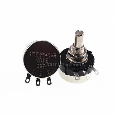 Potentiometer Set - Variabele Weerstand - Elektronica Reparatie - Meerdere Waarden - 5 Stuks - Zilverkleurig