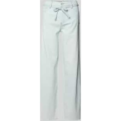 wide leg jeans met strikceintuur