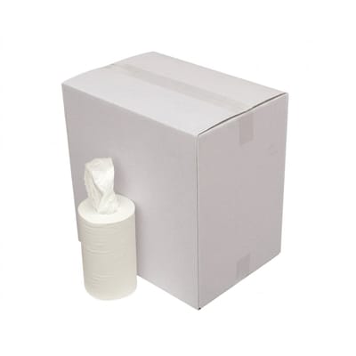 Minirollen 12st 120m 1laags poetspapier 20cm Estetic rol cellulose zonder koker a 12rollen (6151804668607)