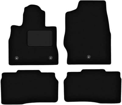Zwarte veloursmatten voor: Ford Explorer MK6 ST-Line pick-up (2019-)