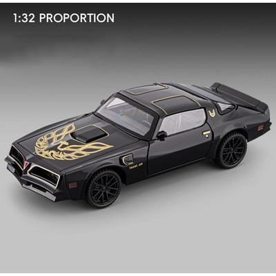 1:32 Firebird Legering Sportwagen Model Diecast Metaal Racevoertuigen Auto Model Simulatie Geluid En Licht Collectie Kinder Speelgoed Cadeau gray