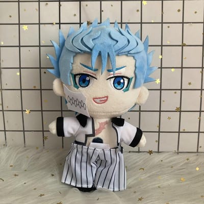 20cm BLEACH Grimmjow Renji Pluche Pop Anime Knuffel Schattige Verzamelbare Cadeau voor Jongens Verjaardag 20cm gray