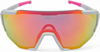 DESCENT - Sportzonnebril [Bolt] - Wit - Roze - MTB - Wielrennen - Extreme sports - Mountainbike - Fietsen - Hiken
