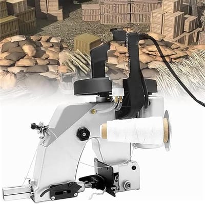 Elektrische Zakdichter - Naaimachine voor Zakken - Zakken Sluiten - Hoge Snelheid 1250 Tpm - 8mm Dikte - Grijs