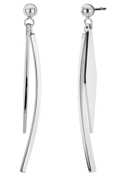 Traveller Oorbellen - Oorhangers - Dames -Zilverkleurig - Edelstaal - 5 cm - 181134