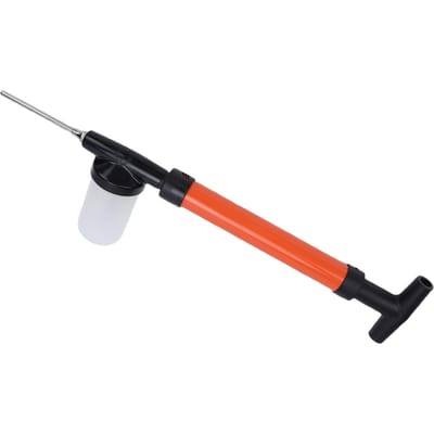 Souffleur de terre de diatomées 4 pieds Longueur réglable 3 Modes Pulvérisateur distributeur de terre de diatomées pour jardin extérieur orange