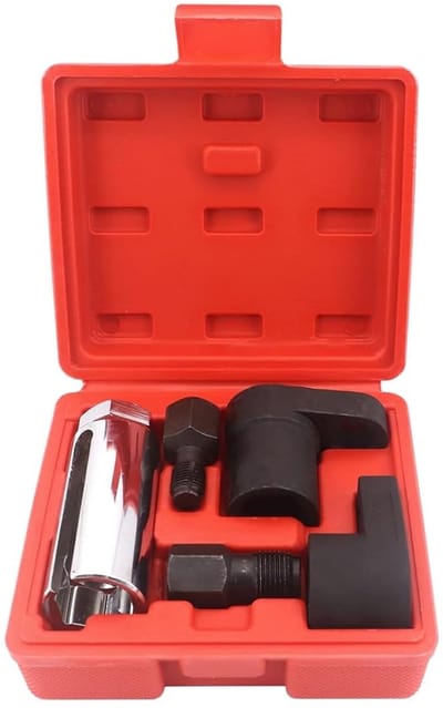 Dailygoods- Zuurstofsensor Dopsleutel Set - 5-delige Gereedschapset - Hoogwaardig Chroom-Molybdeenstaal - Duurzaam - Auto Onderhoud - Ideaal voor Professionele Monteurs