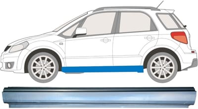Reparatie dorpel voor Fiat Sedici 2006- / Links