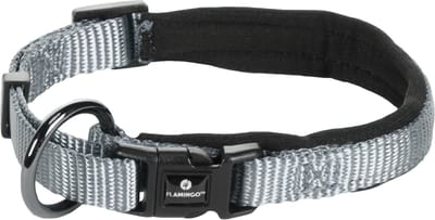 Flamingo Abbi - Halsband Honden - Halsband Abbi Grijs Xxxs 25-30cm 10mm - 1st - 133291 - 1st