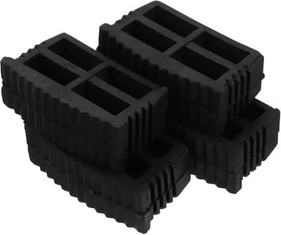 Ladder Voeten - Antislip Pads - Veilige Ladder - Duurzaam Rubber - 6.5x3.7x2.4cm - Zwart