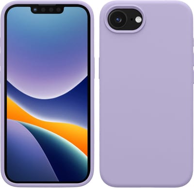 kwmobile telefoonhoesje geschikt voor Apple iPhone 17e / iPhone 16e - Hoesje met siliconen coating - Smartphone case in lavendel